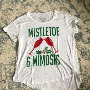 Mistletoe and mimosa Christmas shirt